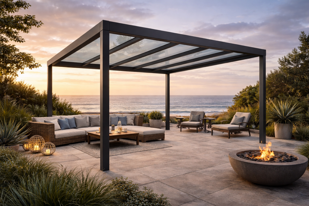 Glasdach Schwarz Meer Lounge 1024x683