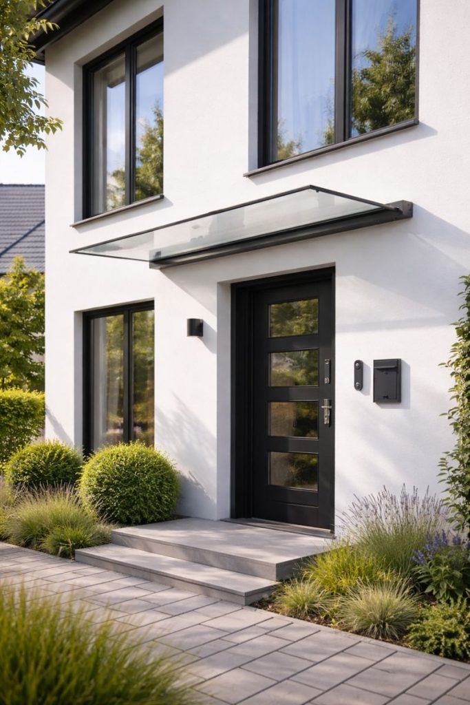 Vordach Modernes Einfamilienhaus 683x1024